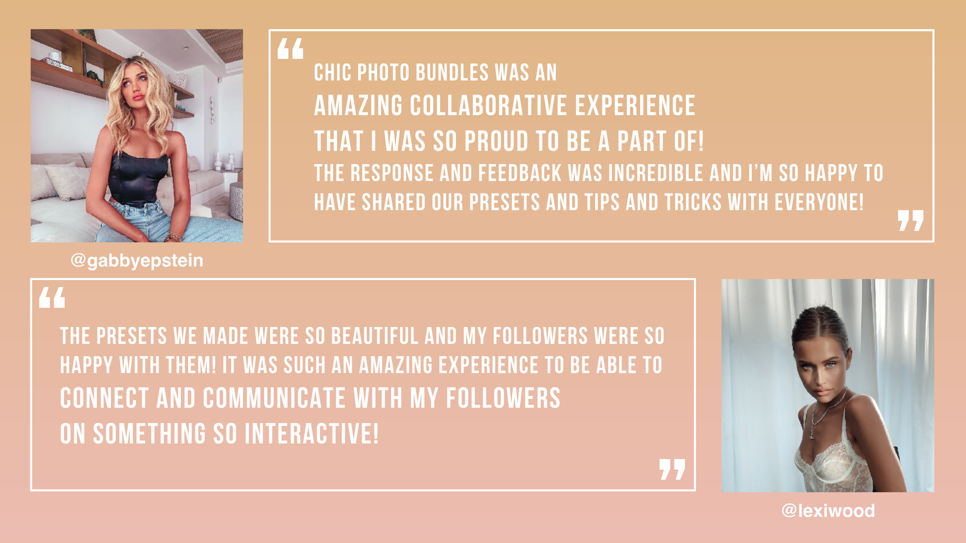 Chic Photo Bundles creator roster