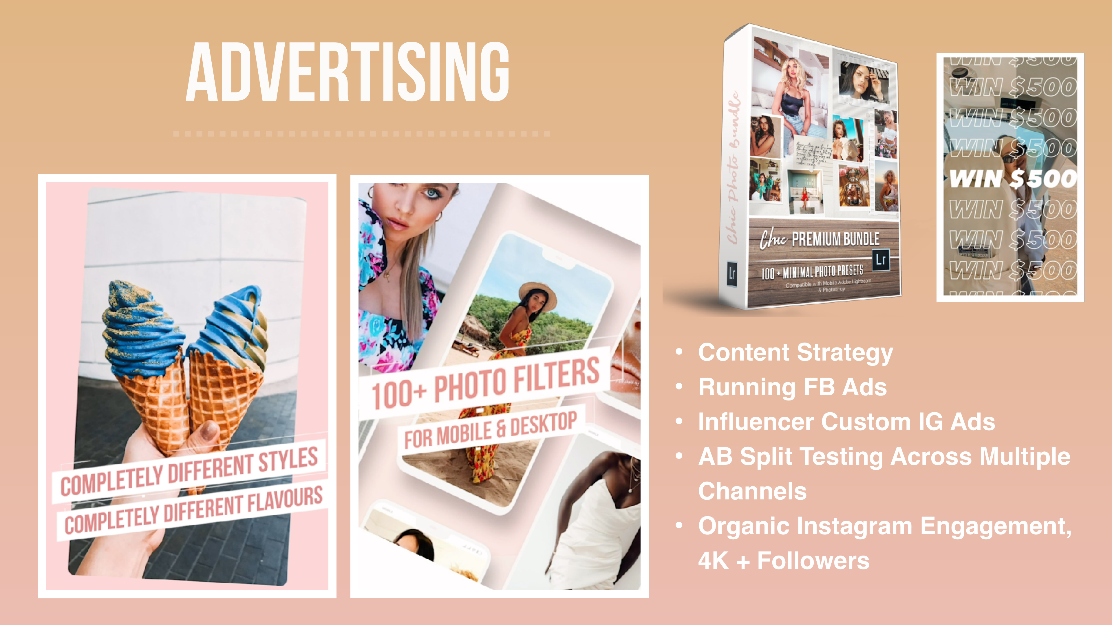 Chic Photo Bundles before and after
